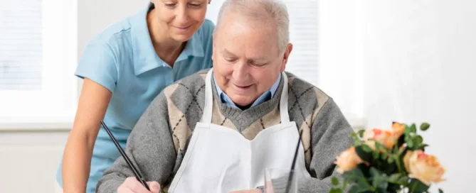 memory care activities include painting for seniors